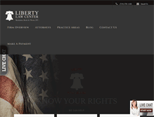 Tablet Screenshot of libertylawcenter.com